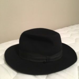 Vintage black borsalino fedora